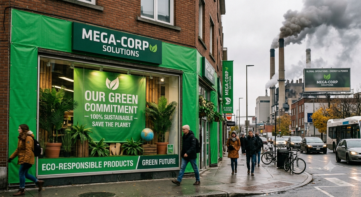Green by design, not by impact: the economics behind the facade