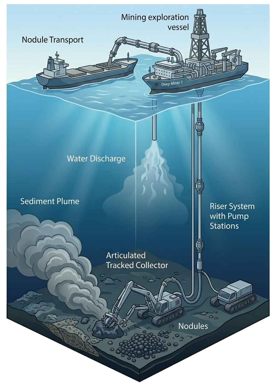 Schéma deep-sea mining